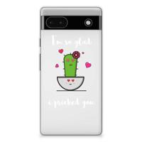 Google Pixel 6A Telefoonhoesje met Naam Cactus Glad - thumbnail