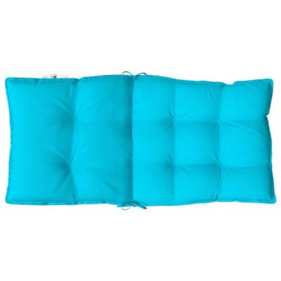 VidaXL Stoelkussens 2 st lage rug oxford stof turquoise VidaXL Stoelkussens 2 st lage rug oxford stof turquoise