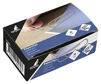 Kangaro papierklemmen 25 mm rond verzinkt, doos 100 stuks Kangaro papierklemmen 25 mm rond verzinkt, doos 100 stuks