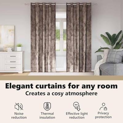 VidaXL Velvet gordijnen 2 pcs cappuccino 245 x 140 cm fluweel VidaXL Velvet gordijnen 2 pcs cappuccino 245 x 140 cm fluweel