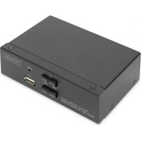 Digitus DS-12870 KVM-switch 2 + 1 poorten HDMI Afstandsbediening, Toetsenbord 3840 x 2160 Pixel Digitus DS-12870 KVM-switch 2 + 1 poorten HDMI Afstandsbediening, Toetsenbord 3840 x 2160 Pixel