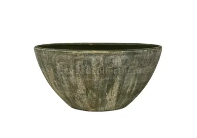 Bloempot Miami Ovaal Groen Cement 30cm