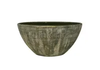 Bloempot Miami Ovaal Groen Cement 30cm - thumbnail