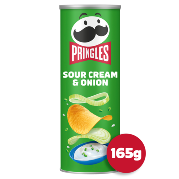 Chips Pringles sour cream onion 165gr