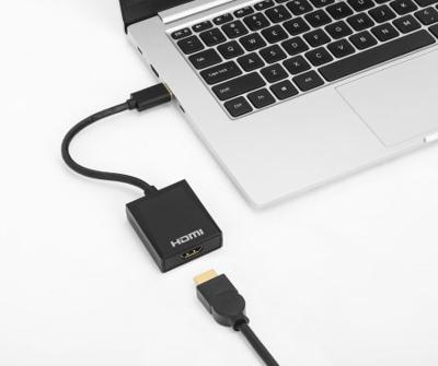 Manhattan USB 3.2 Gen 1 (USB 3.0) Adapter [1x USB 3.2 Gen 1 stekker A (USB 3.0) - 1x HDMI-bus] 153690 15 cm