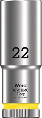 Wera 8790 HMC Deep Hand- en Machinedop met 1/2"-aandrijving, 22 x 83 mm - 05004562001 Wera 8790 HMC Deep Hand- en Machinedop met 1/2"-aandrijving, 22 x 83 mm - 05004562001