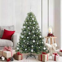 Kunstkerstboom met 150 LED met standaard Groen 150 cm PE en PVC - thumbnail