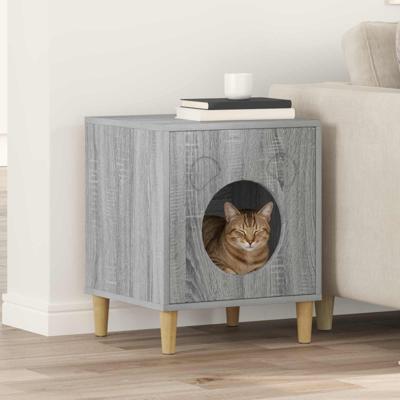Kattenhuis Grijs Sonoma 42,5 x 40 x 52,5 cm Bewerkt hout