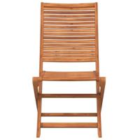 Tuinstoelen inklapbaar 2 st massief acaciahout - thumbnail