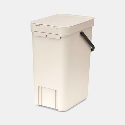 Brabantia Sort & Go afvalemmer 12 liter Soft Beige Brabantia Sort & Go afvalemmer 12 liter Soft Beige