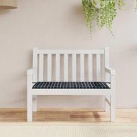 VidaXL Tuinbankkussen ruitpatroon 120x50x3 cm oxford stof zwart - thumbnail