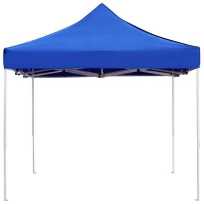 VidaXL Partytent professioneel inklapbaar 4,5x3 m aluminium blauw