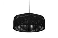 BePureHome Construct Hanglamp - Bamboe - Zwart - 30x65x65 - thumbnail