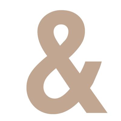 Vaessen Creative • houten leesteken 14cmx1,5cm "&"