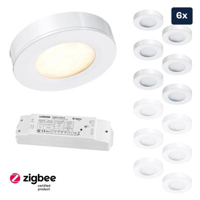 Set LED-opbouwspot Zigbee Adria wit 3W dimbaar