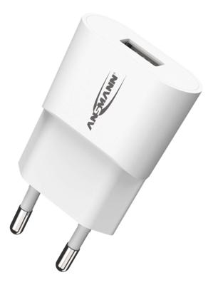 Ansmann HomeCharger HC105 USB-oplader 5 W Thuis Uitgangsstroom (max.) 1000 mA Aantal uitgangen: 1 x USB 2.0 bus A