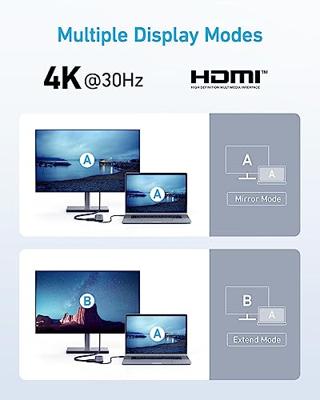 Anker USB C-hub, 332 USB-C-hub (5-in-1) met 4K HDMI-scherm, 5 Gbps datapoort en 2 USB-A-poorten voor MacBook Pro, Air, Dell XPS, Lenovo Thinkpad, HP laptops Meer