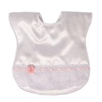 Soft Touch Slabbetje Lace & Rose 33 Cm Satijn Wit - thumbnail