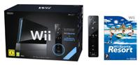 Nintendo Wii (Black) + Sports Resort (boxed) - thumbnail