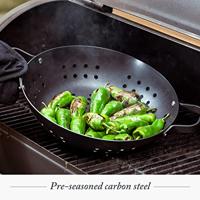 Merten & Storck Carbon Steel BBQ Wokpan 30cm - thumbnail