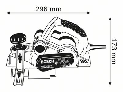 Bosch Professional GHO 40-82 C Schaafmachine 82mm 850W 230V in koffer