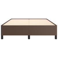Bedframe kunstleer bruin 140x200 cm - thumbnail