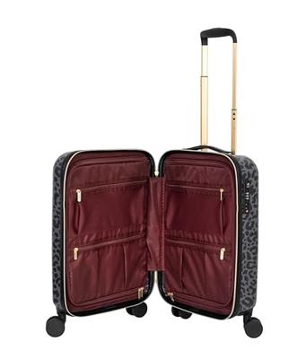 Handbagage koffer panterprint zwart - 55 cm - 33 liter - MŌSZ Lauren