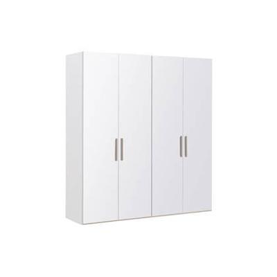 Goossens Kledingkast Easy Storage Ddk, Kledingkast 203 cm breed, 220 cm hoog, 4x glas draaideur Goossens Kledingkast Easy Storage Ddk, Kledingkast 203 cm breed, 220 cm hoog, 4x glas draaideur