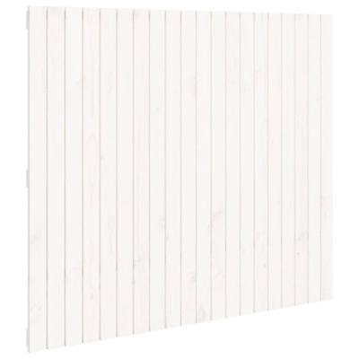 Wandhoofdbord 127,5x3x110 cm massief grenenhout wit