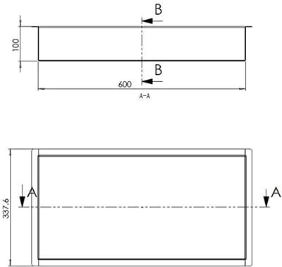 Wiesbaden Inbouwnis | Exellence | 30x60x10cm | Mat Zwart Wiesbaden Inbouwnis | Exellence | 30x60x10cm | Mat Zwart