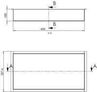 Wiesbaden Inbouwnis | Exellence | 30x60x10cm | Mat Zwart - thumbnail
