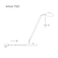 Steinhauer Led bureaulampMexlite - 7502BR - thumbnail