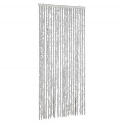 VidaXL Vliegengordijn 90x220 cm chenille grijs