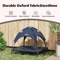 VidaXL Hondenbed marineblauw 71 x 64 x 71 cm staal - thumbnail