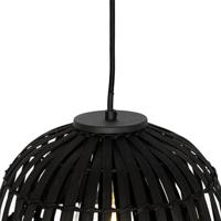 QAZQA Oosterse hanglamp zwart bamboe 3-lichts - Pua - thumbnail
