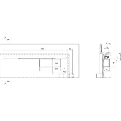 ActiveStop deurdemper opbouw EV1 voor glas