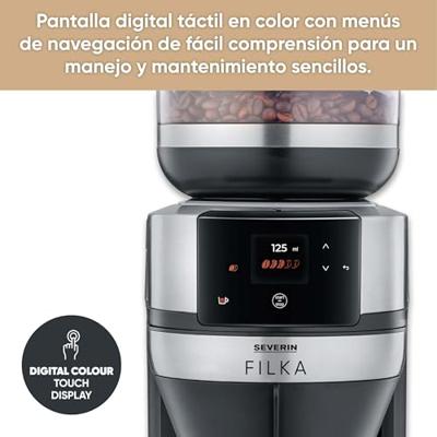 Severin KA4853 Filka Filter Koffiezetapparaat met Thermoskan Zwart/RVS Severin KA4853 Filka Filter Koffiezetapparaat met Thermoskan Zwart/RVS