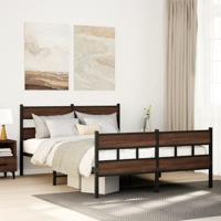 Bedframe met hoofdbord en voetbord zonder matras 140x190 cm - thumbnail