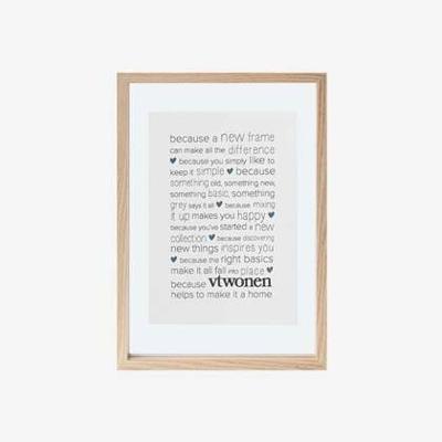 vt wonen houten A4-formaat fotolijst (Kleur lijst: naturel) vt wonen houten A4-formaat fotolijst (Kleur lijst: naturel)
