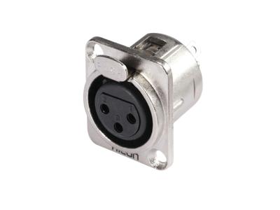 HICON XLR mounting plug 3-pin HI-X3DF