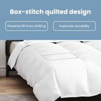 Winter Dekbed met kussen 2 pcs Wit Donsveertjes - thumbnail