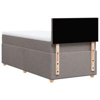 Boxspring met matras stof taupe 120x200 cm - thumbnail