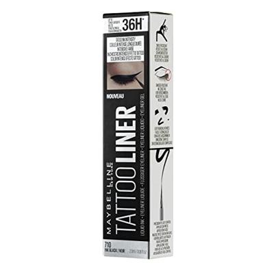 Maybelline Tattoo Liner Liquid Ink 710 Inked Black - Ultra langhoudende liquid eyeliner - Zwarte Dip-in Eyeliner - 1,2 ml