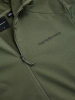 Peak Performance Light Zip Hood Fleece Heren Pine Needle L - thumbnail