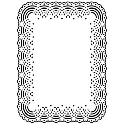 Vaessen Creative • embossing folder kant kleedje