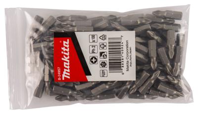 Makita Accessoires Schroefbit PH2X25mm navul 100s - B-24957 - B-24957 Makita Accessoires Schroefbit PH2X25mm navul 100s - B-24957 - B-24957