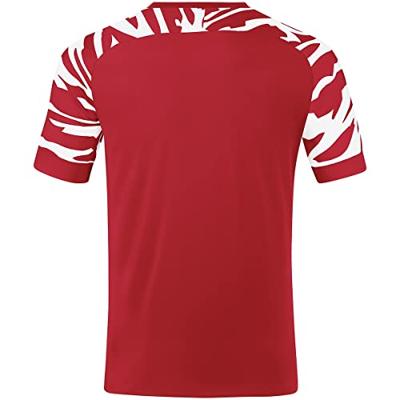 JAKO 4244 Shirt Wild Km - Sportrood/Wit - XXL