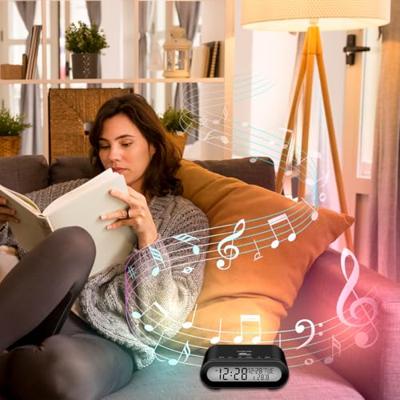 LogiLink SC0121 Wekkerradio FM USB Voelbare toetsen, Wekfunctie Zwart