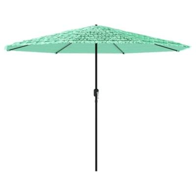 Parasol met stalen paal 388x388x248 cm groen Parasol met stalen paal 388x388x248 cm groen