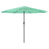 Parasol met stalen paal 388x388x248 cm groen - thumbnail